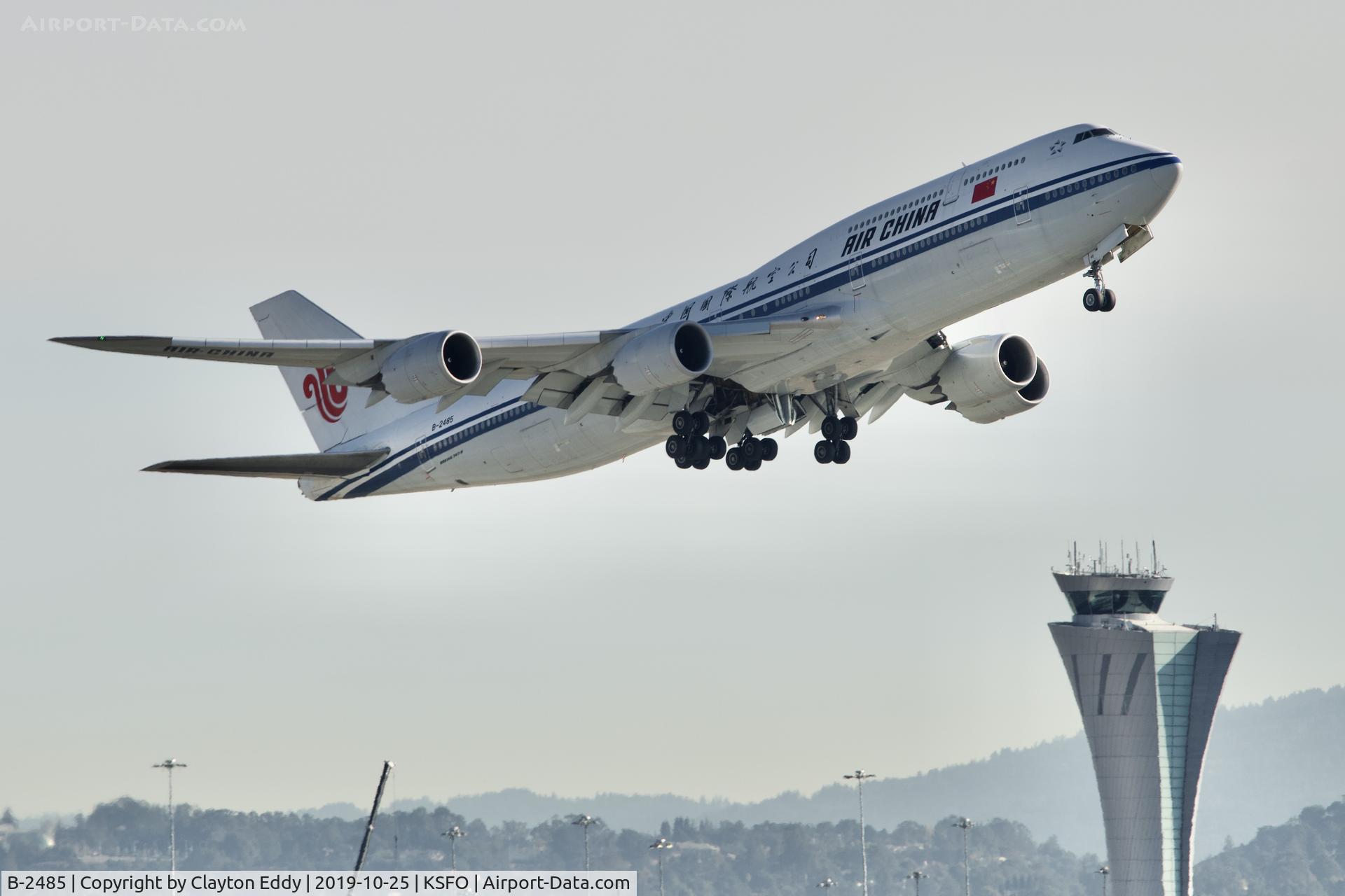 B-2485, 2014 Boeing 747-89L C/N 41191, SFO 2019.