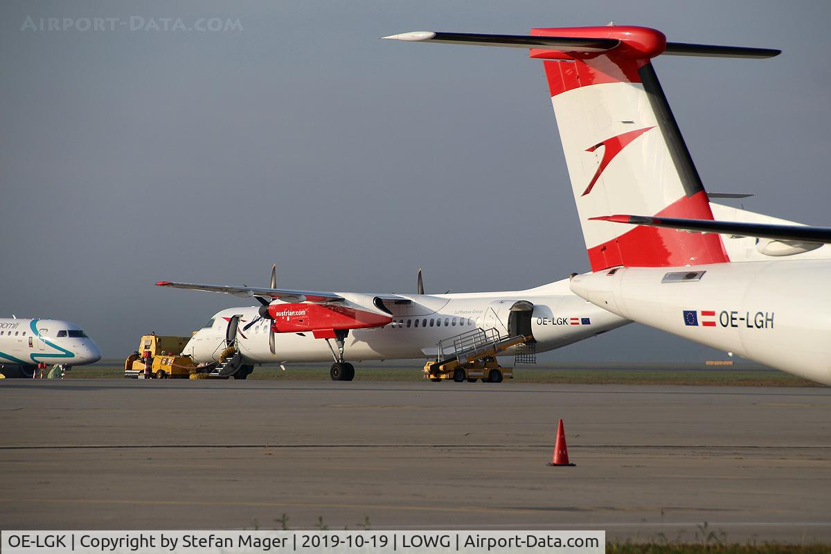OE-LGK, 2009 De Havilland Canada DHC-8-402Q Dash 8 C/N 4280, Austrian Dash 8-400 @GRZ