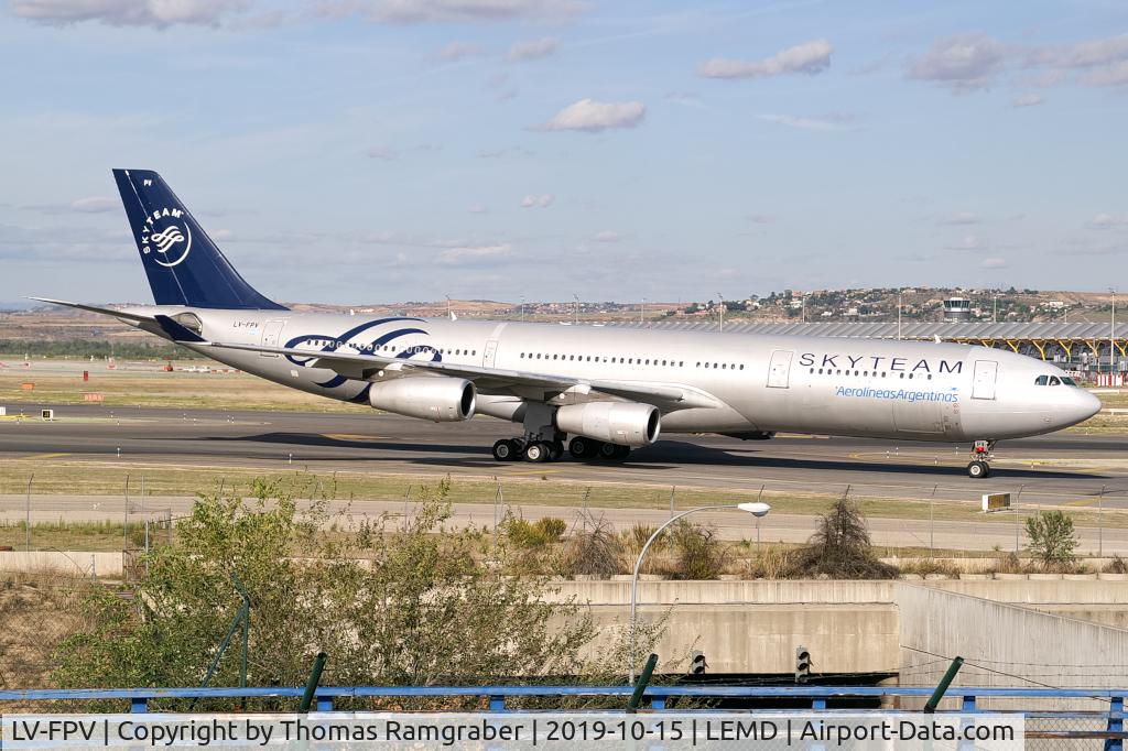 LV-FPV, 1997 Airbus A340-313X C/N 193, Aerolineas Argentinas Airbus A340-300