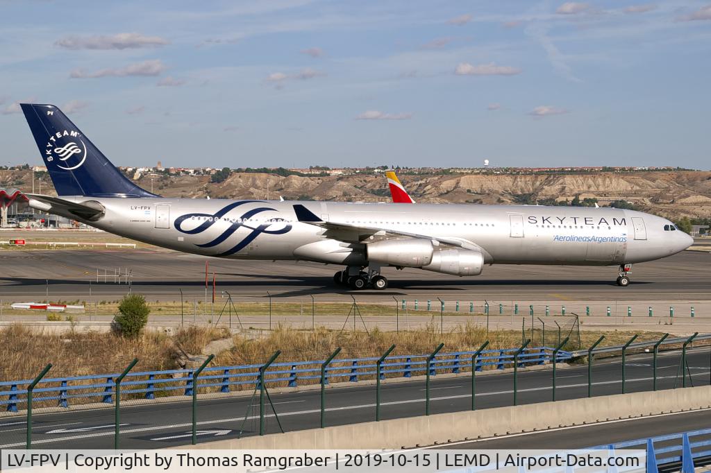 LV-FPV, 1997 Airbus A340-313X C/N 193, Aerolineas Argentinas Airbus A340-300