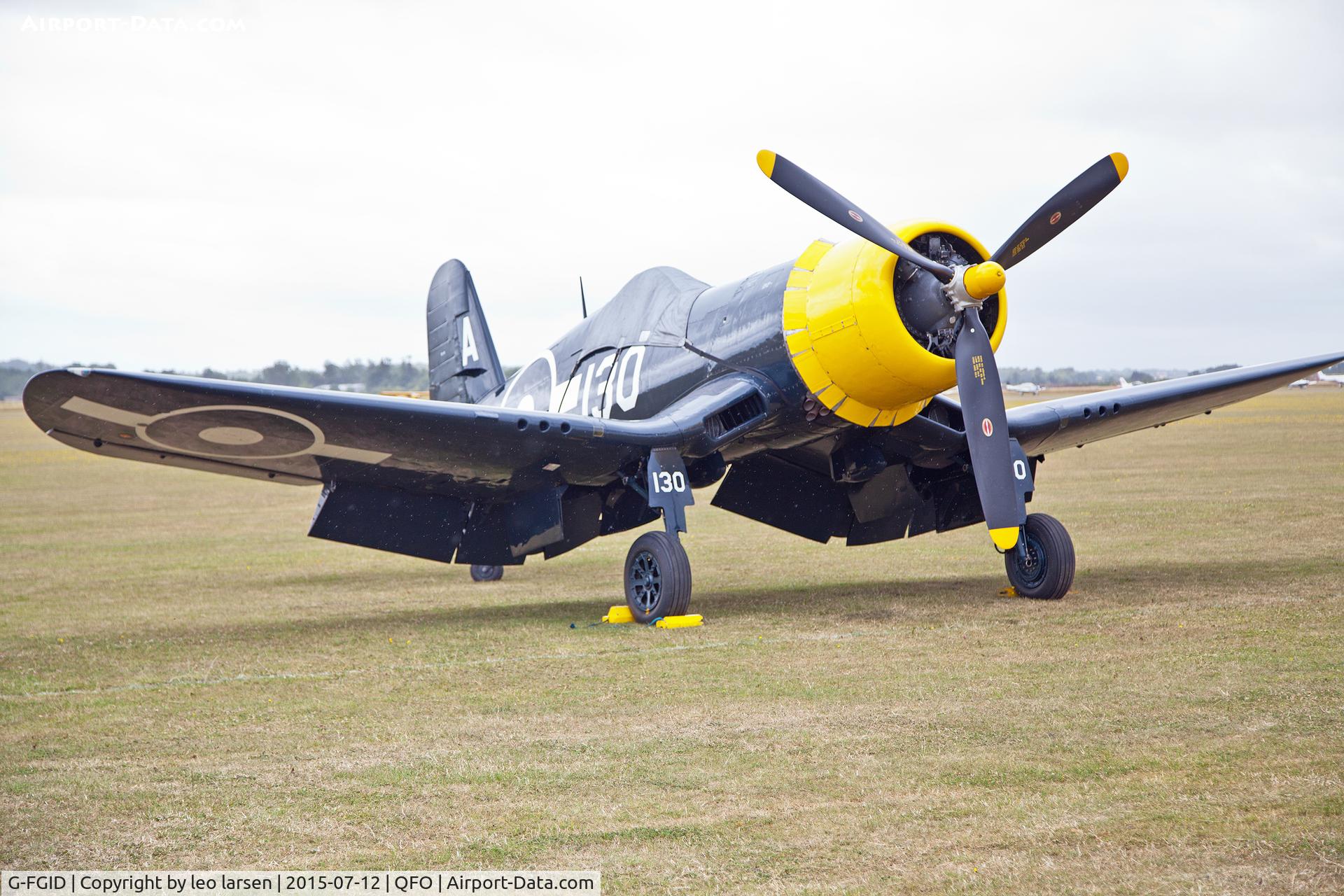 G-FGID, 1945 Goodyear FG-1D Corsair C/N 3111, Duxford 12.7.2015