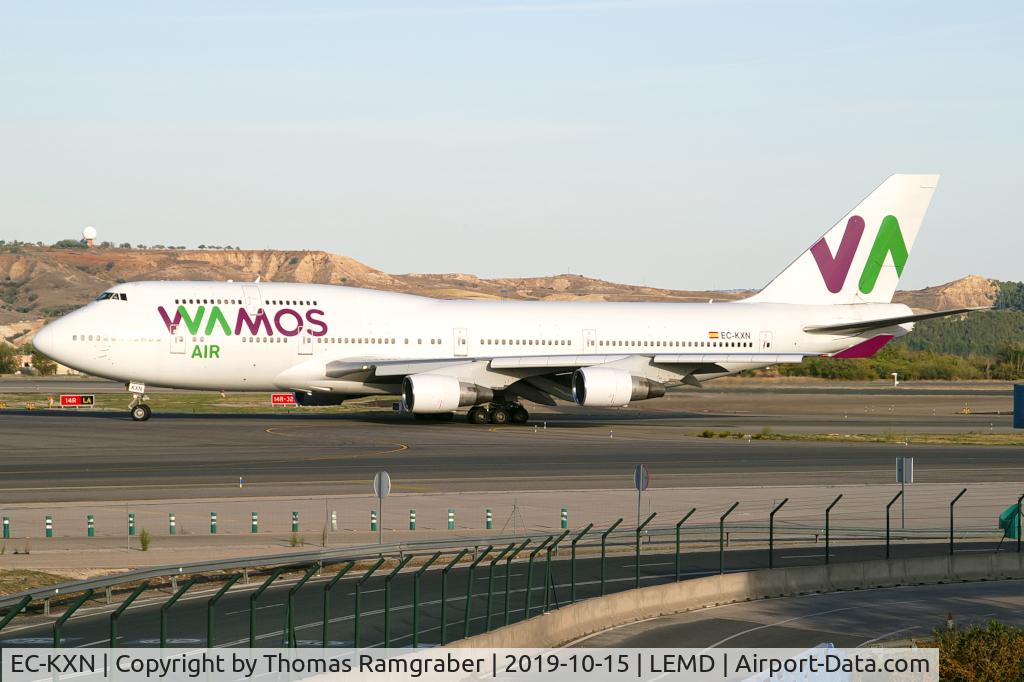 EC-KXN, 1994 Boeing 747-4H6 C/N 25703, Wamos Air Boeing 747-400