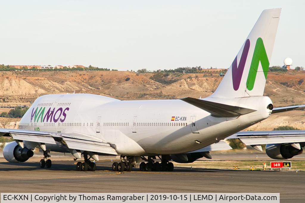 EC-KXN, 1994 Boeing 747-4H6 C/N 25703, Wamos Air Boeing 747-400