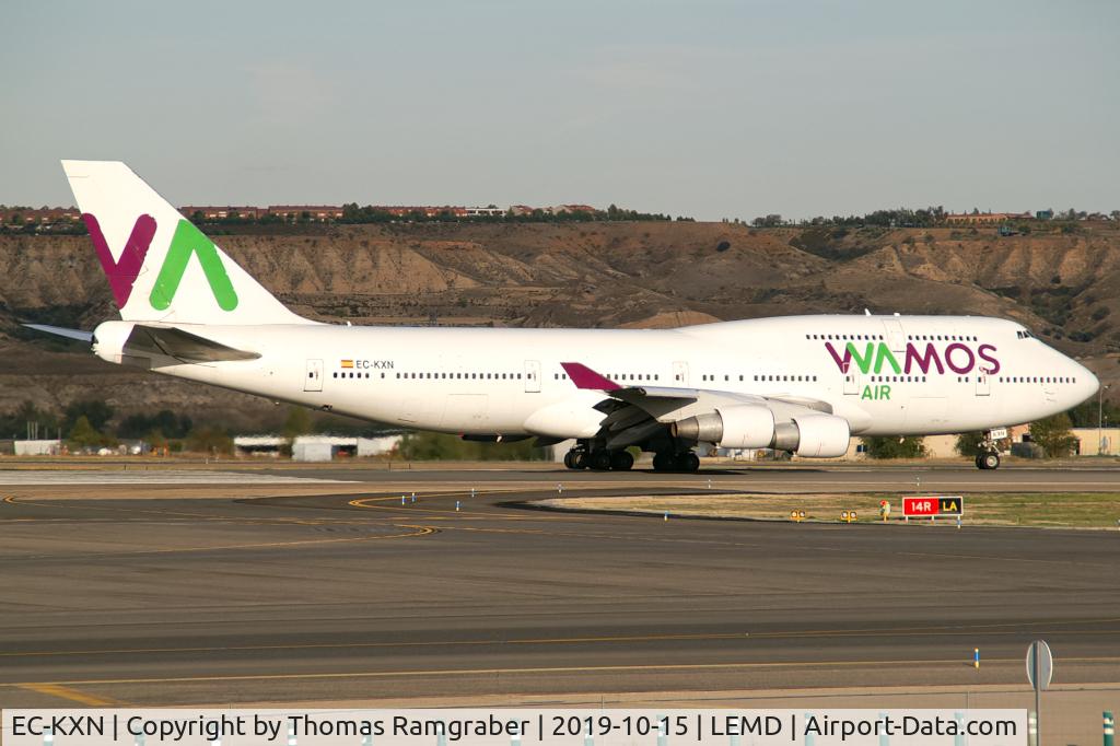 EC-KXN, 1994 Boeing 747-4H6 C/N 25703, Wamos Air Boeing 747-400