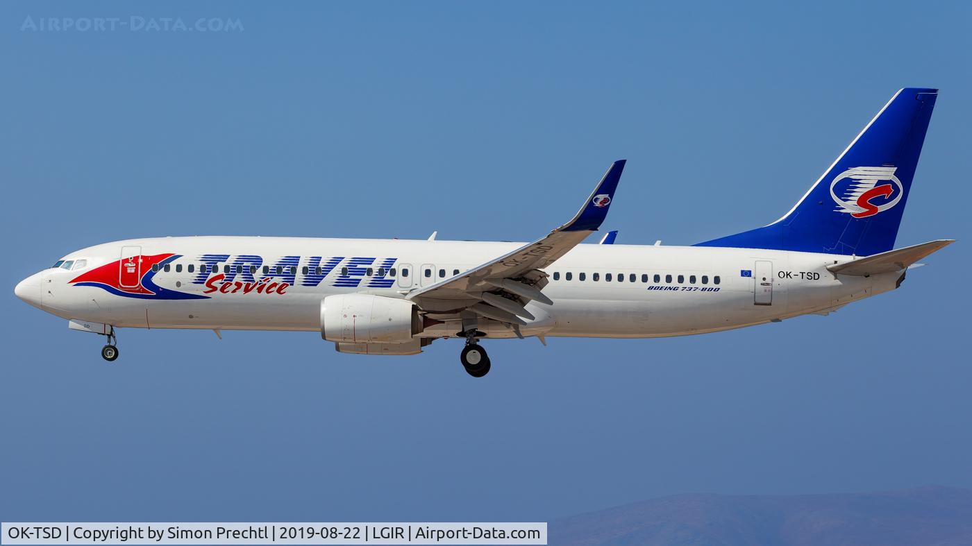 OK-TSD, 2014 Boeing 737-8Q8 C/N 41795, OK-TSD @ Heraklion N. Kazantzakis Airport