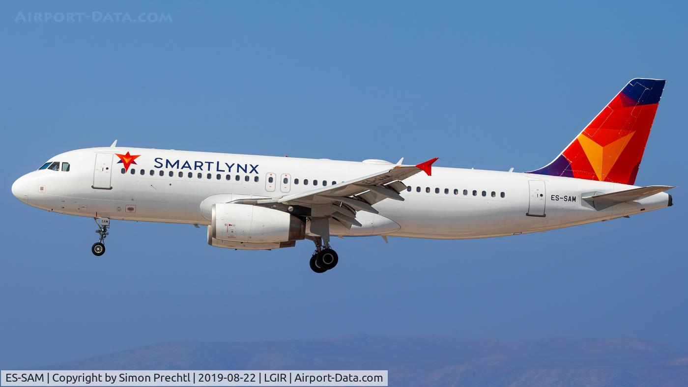 ES-SAM, 2002 Airbus A320-232 C/N 1896, ES-SAM @ Heraklion N. Kazantzakis Airport