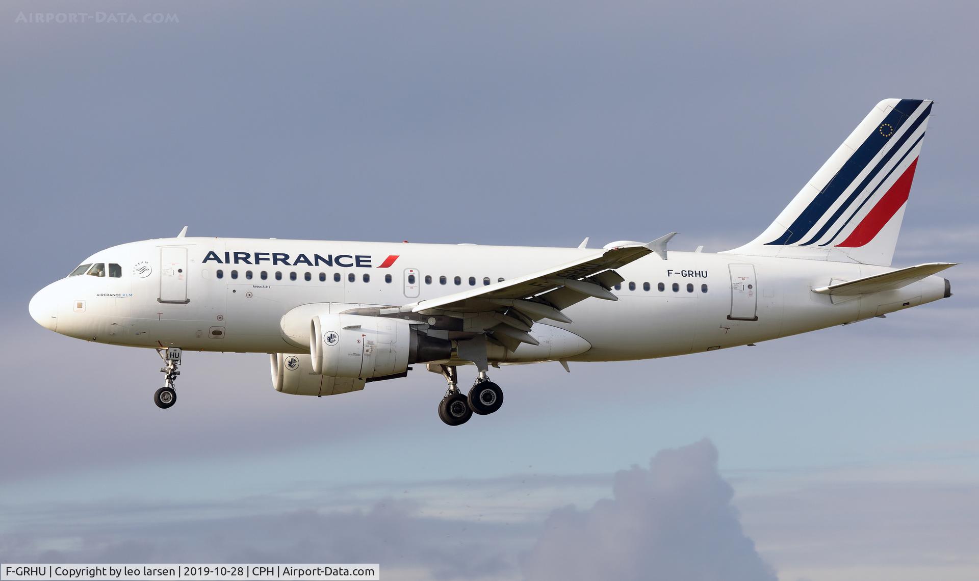 F-GRHU, 2001 Airbus A319-111 C/N 1471, Copenhagen 28.10.2019