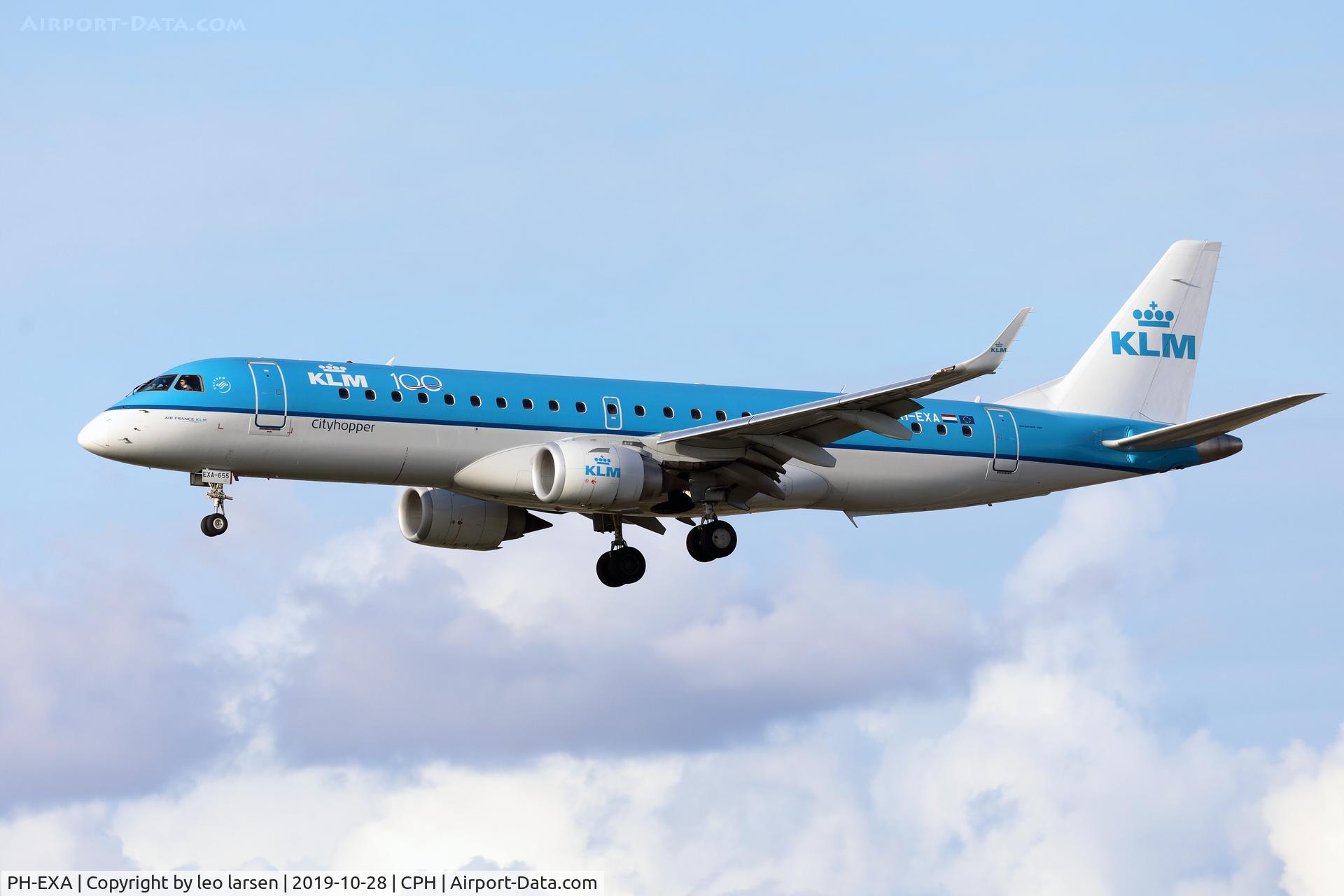PH-EXA, 2013 Embraer 190LR (ERJ-190-100LR) C/N 19000655, Copenhagen 28.10.2019