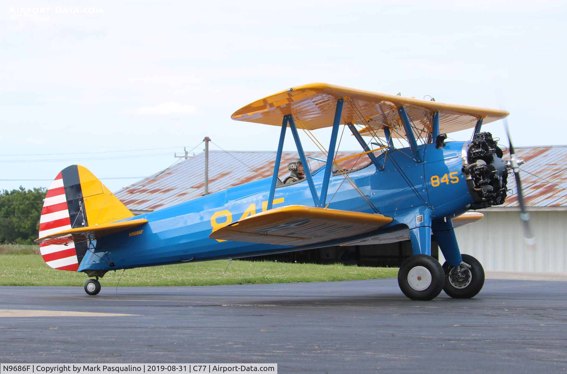 N9686F, 1941 Boeing PT-17 Kaydet (A75N1) C/N 75-677, Stearman