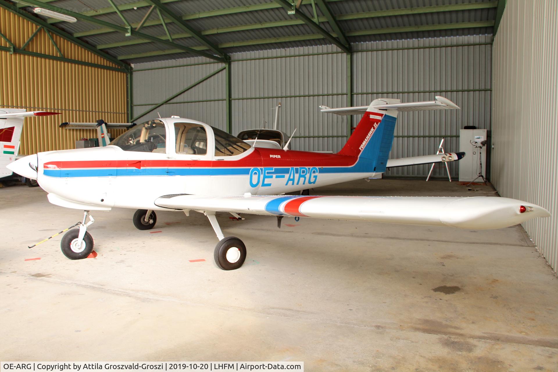 OE-ARG, Piper PA-38-112 Tomahawk Tomahawk C/N 38-81A0102, LHFM - Fertöszentmiklós, Meidl Airport, Hungary