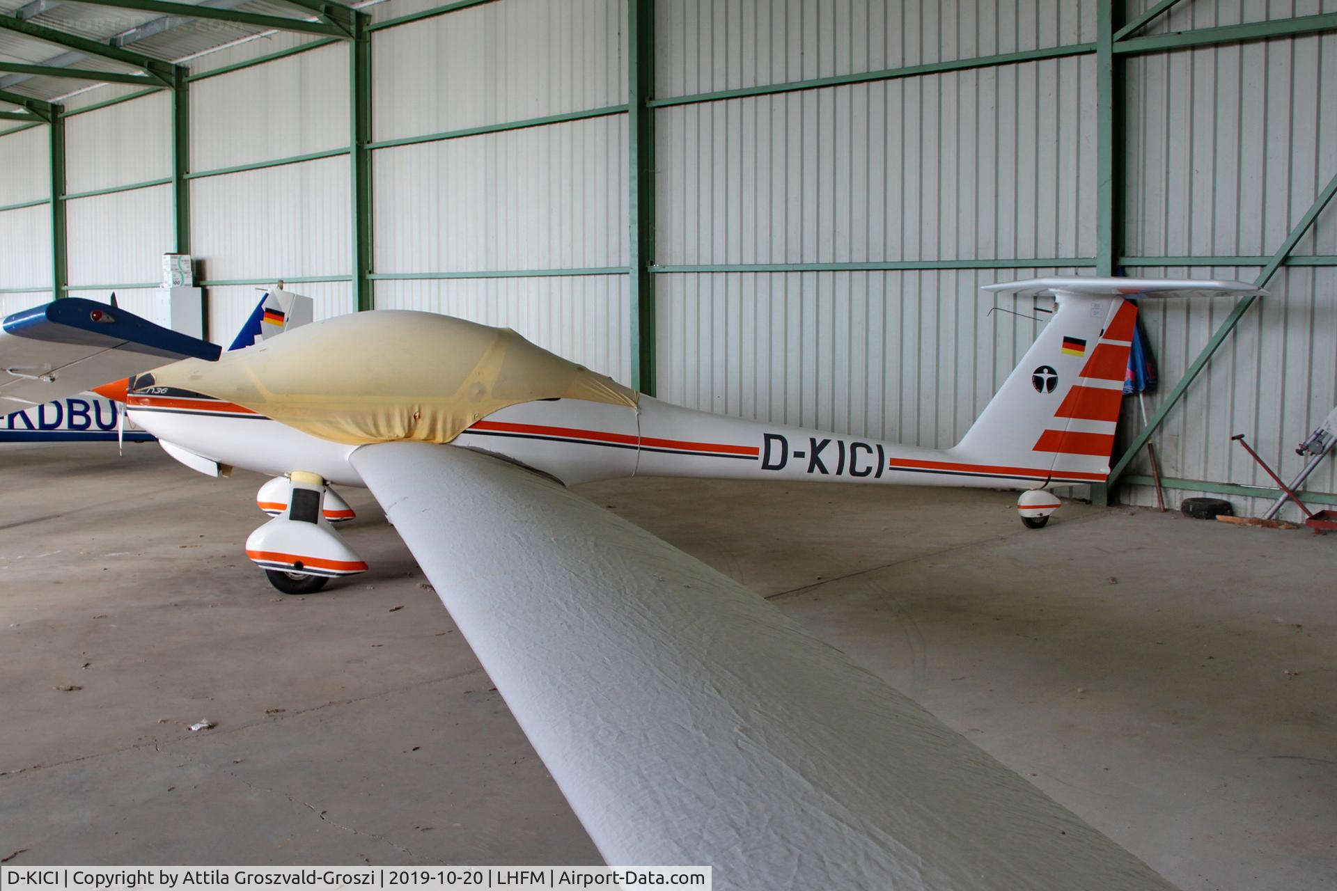 D-KICI, Hoffmann H-36 Dimona C/N 3604, LHFM - Fertöszentmiklós, Meidl Airport, Hungary