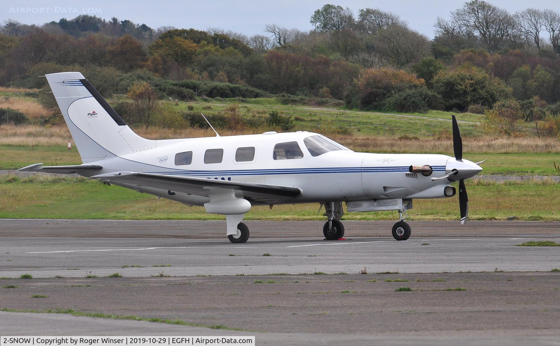 2-SNOW, 1998 Piper PA-46-350P Jetprop DLX Malibu Mirage C/N 46-36180, Visiting Malibu Mirage.