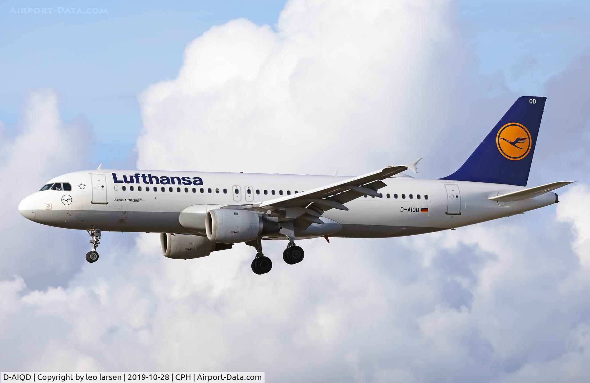 D-AIQD, 1991 Airbus A320-211 C/N 0202, Copenhagen  28.10.2019