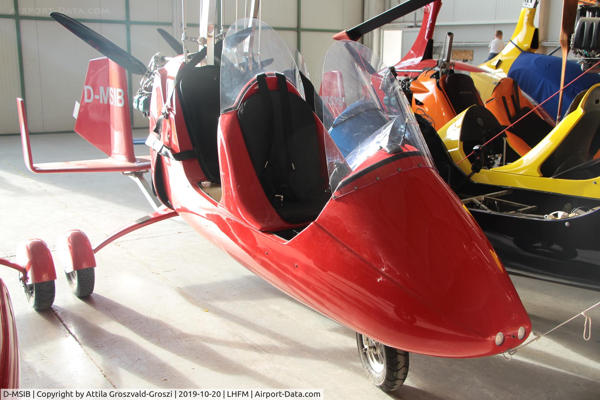 D-MSIB, AutoGyro Europe MTOSport C/N Not found D-MSIB, LHFM - Fertöszentmiklós, Meidl Airport, Hungary