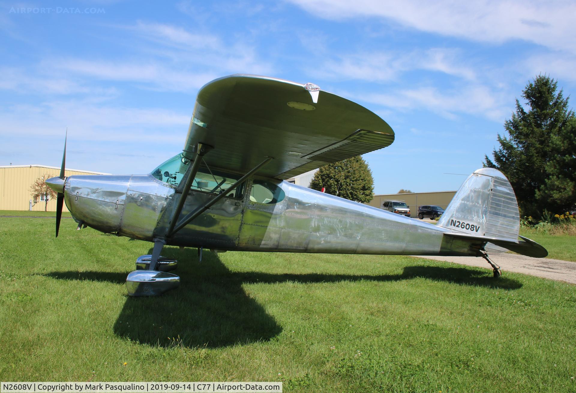 N2608V, 1948 Cessna 170 C/N 18118, Cessna 170