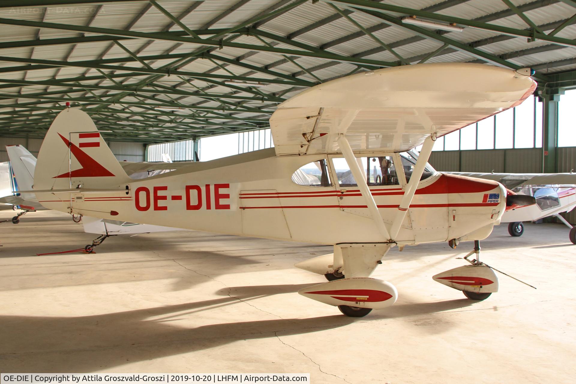 OE-DIE, 1953 Piper PA-22-150 Tri Pacer C/N 22-1067, LHFM - Fertöszentmiklós, Meidl Airport, Hungary