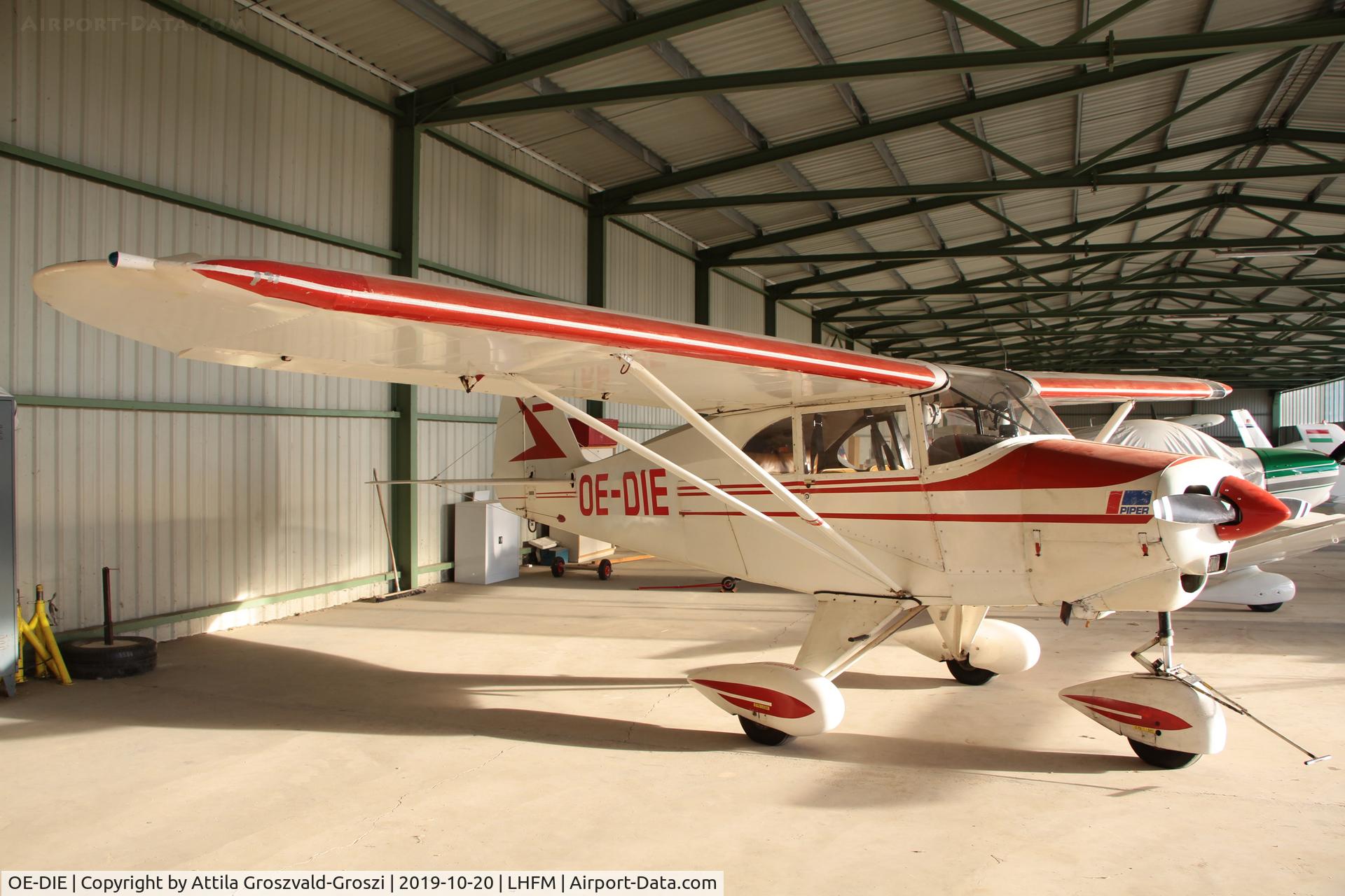 OE-DIE, 1953 Piper PA-22-150 Tri Pacer C/N 22-1067, LHFM - Fertöszentmiklós, Meidl Airport, Hungary