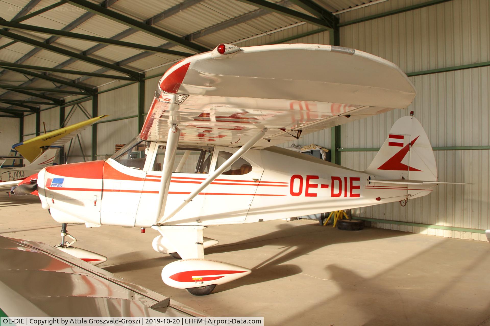 OE-DIE, 1953 Piper PA-22-150 Tri Pacer C/N 22-1067, LHFM - Fertöszentmiklós, Meidl Airport, Hungary