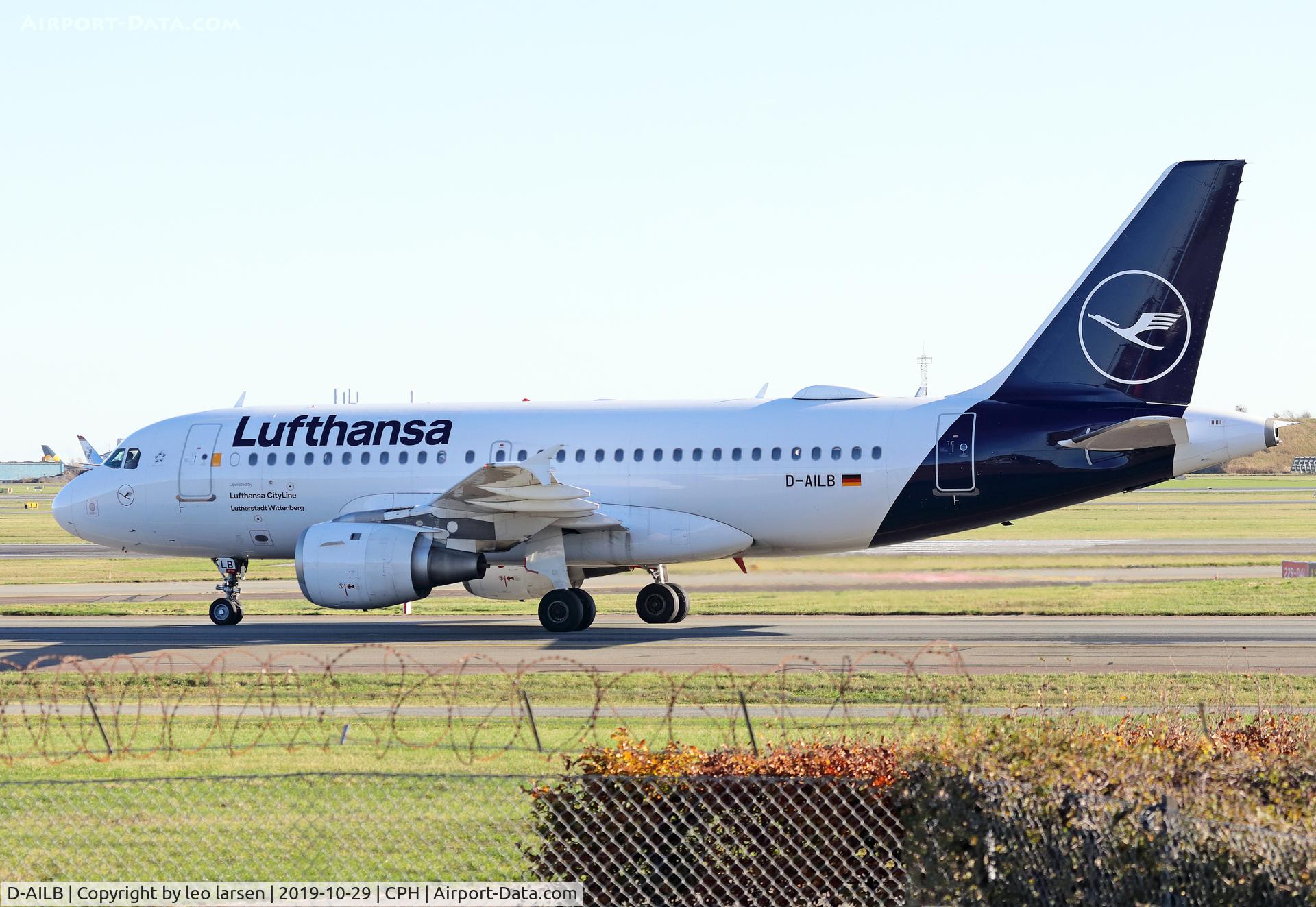D-AILB, 1996 Airbus A319-114 C/N 610, Copenhagen 29.10.2019