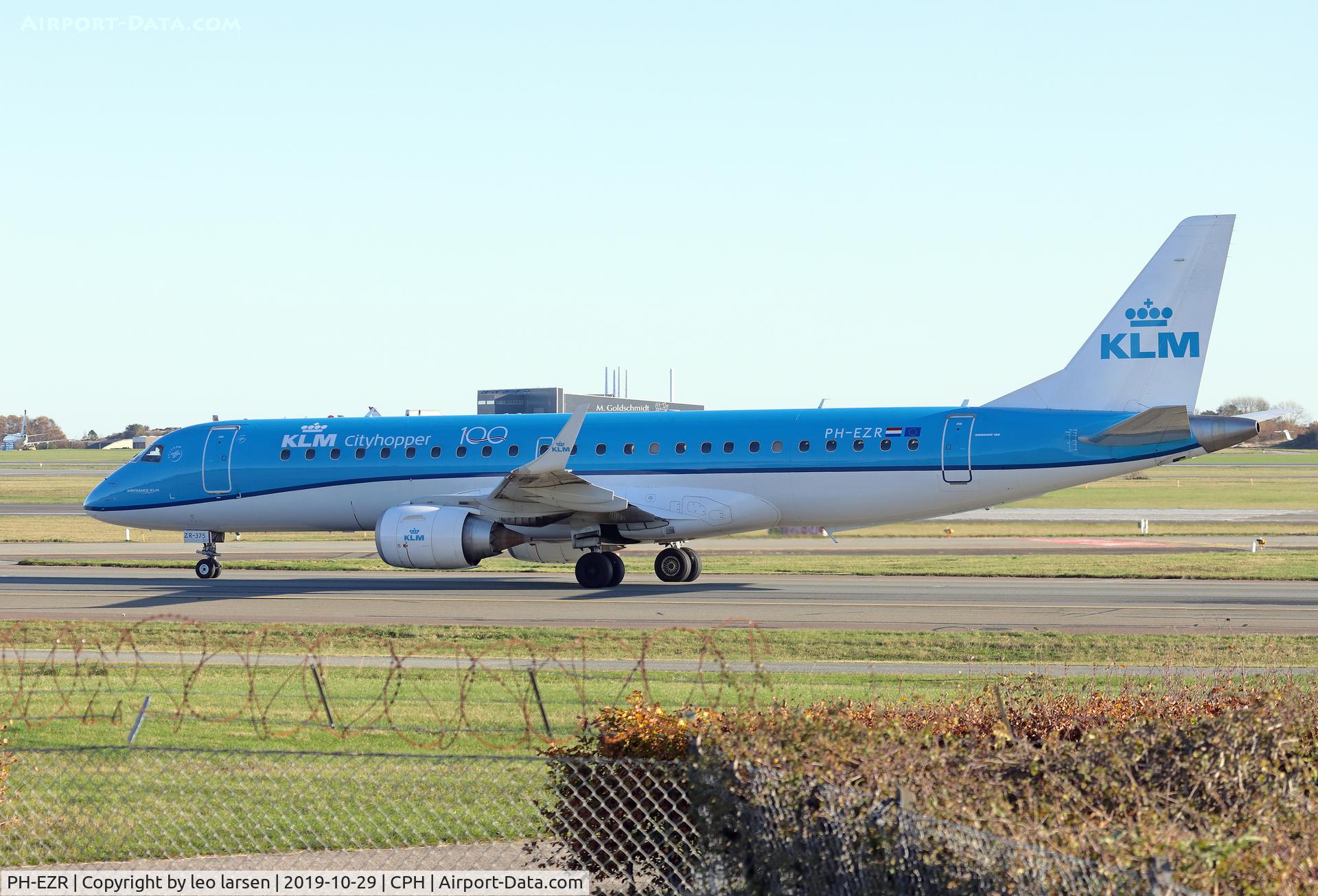 PH-EZR, 2010 Embraer 190LR (ERJ-190-100LR) C/N 19000375, Copenhagen 29.10.2019