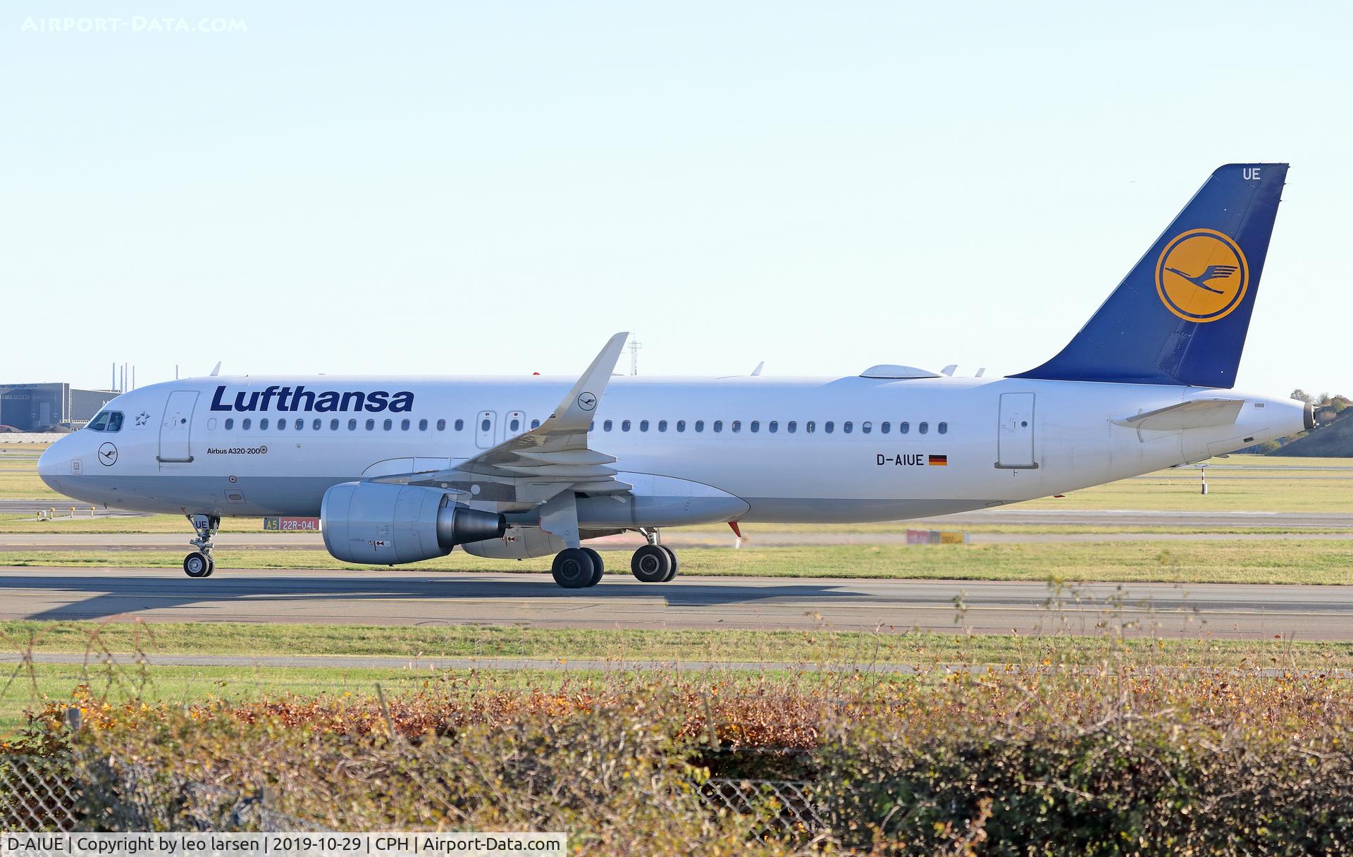 D-AIUE, 2014 Airbus A320-214 C/N 6092, Copenhagen 29.10.2019