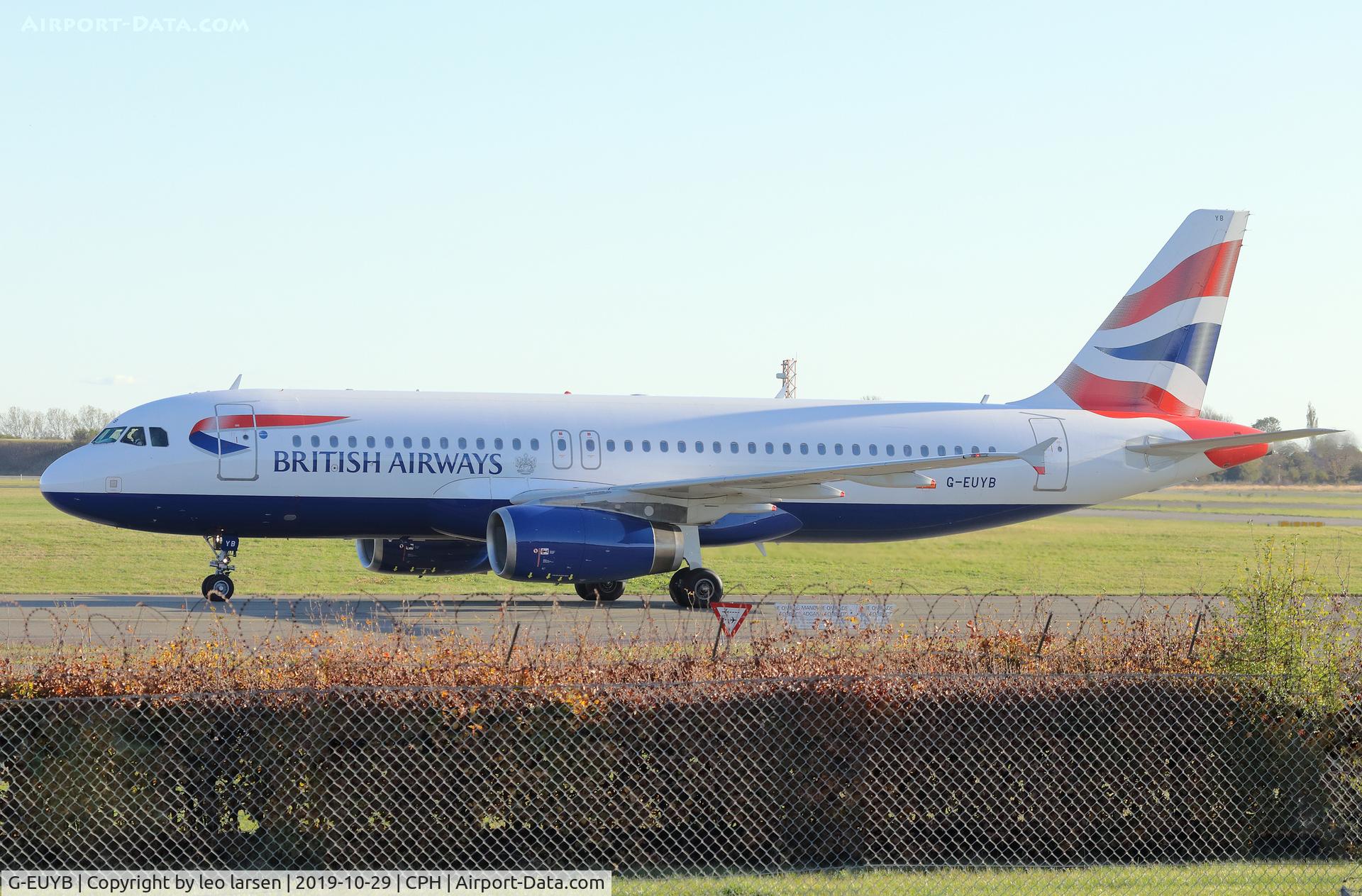 G-EUYB, 2008 Airbus A320-232 C/N 3703, Copenhagen 29.10.2019