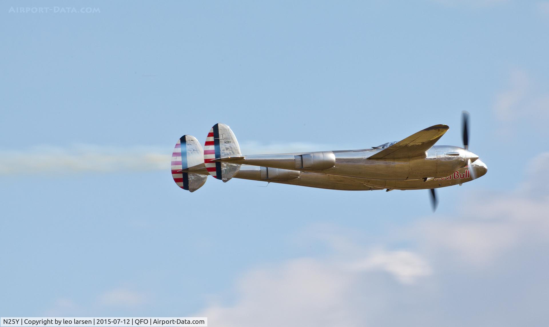 N25Y, 1944 Lockheed P-38L-5LO Lightning C/N AF44-53254, Duxford 12.7.2015