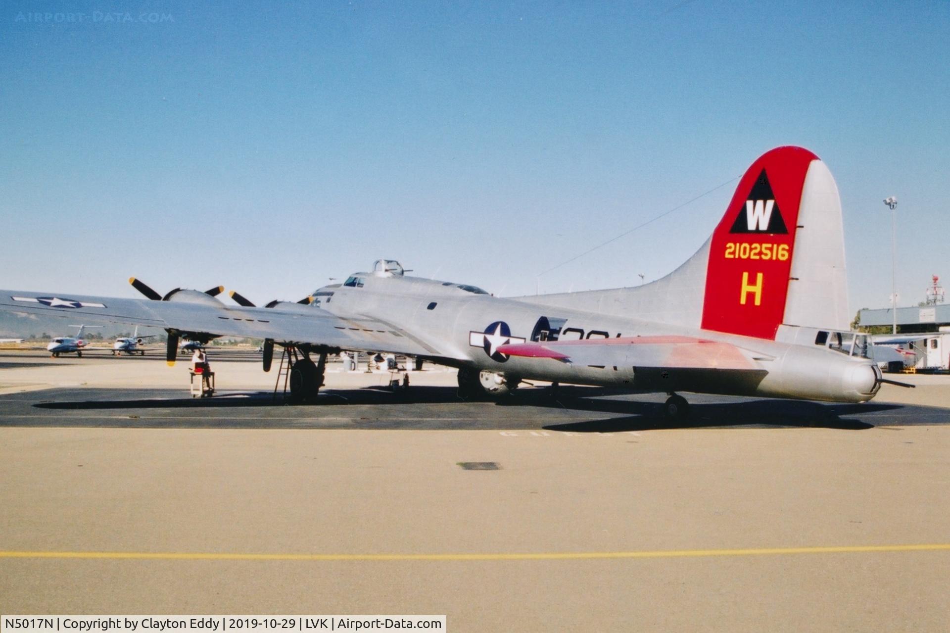 N5017N, 1944 Lockheed/Vega (Boeing) B-17G-105-VE Flying Fortress C/N 8649, Livermore airport mid 2000's