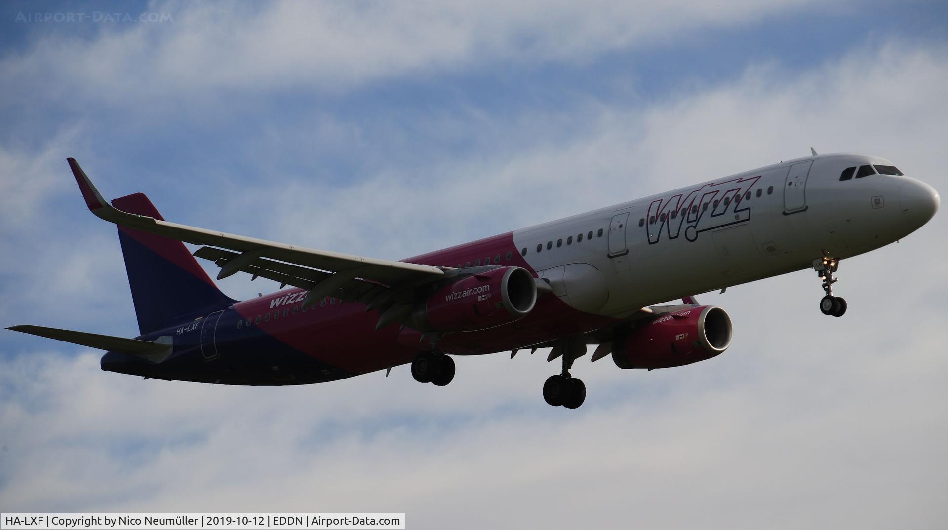 HA-LXF, 2016 Airbus A321-231 C/N 7155, A321 landing in NUE/EDDN