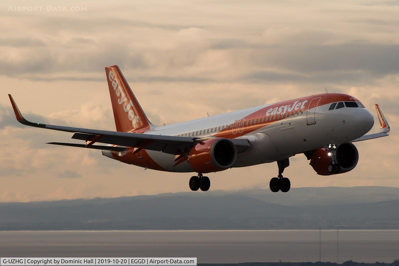 G-UZHG, 2018 Airbus A320-251N C/N 8243, Landing RWY 09