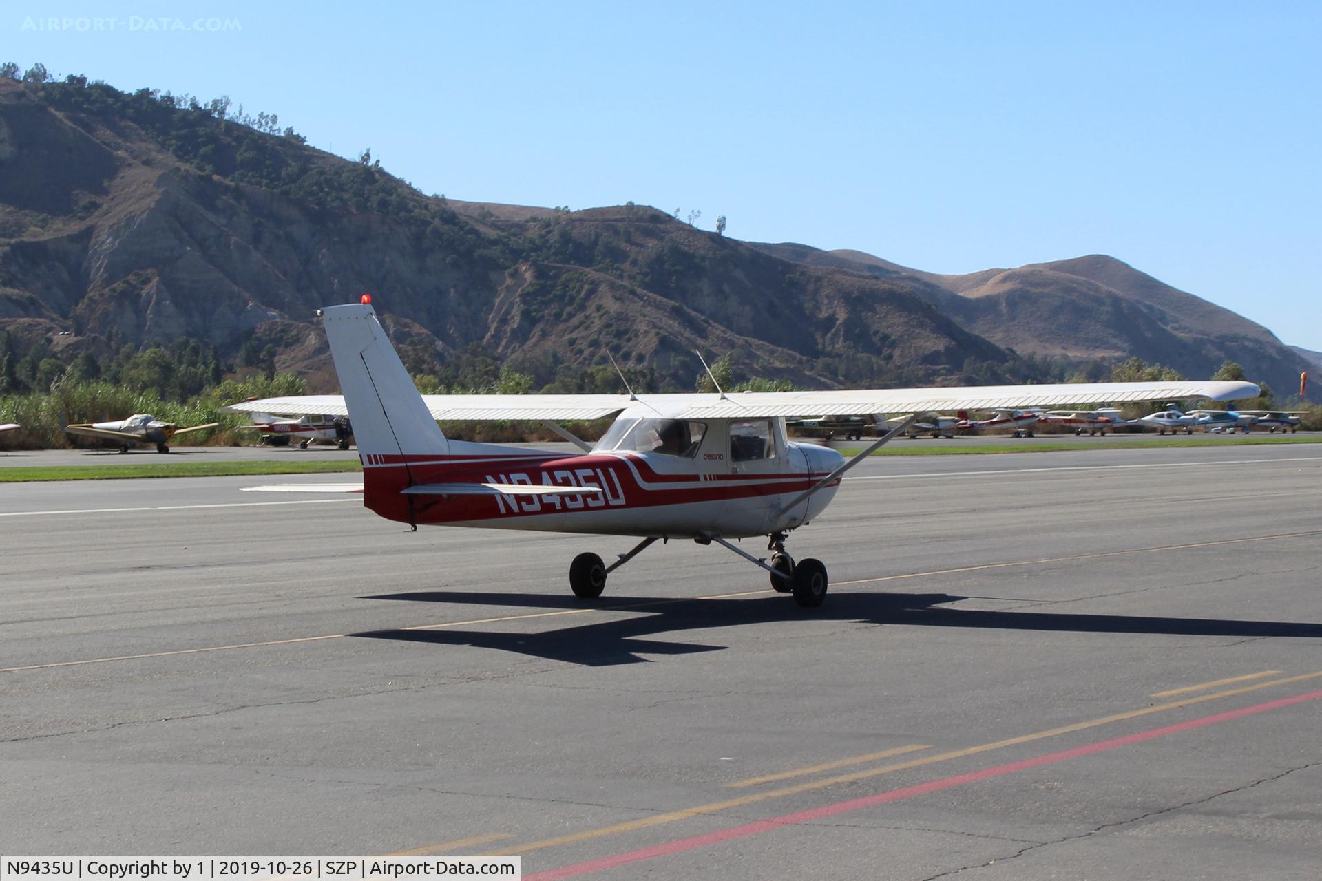 N9435U, 1976 Cessna 150M C/N 15078383, 1976 Cessna 150M, Continental O-200 100 Hp, taxi back
