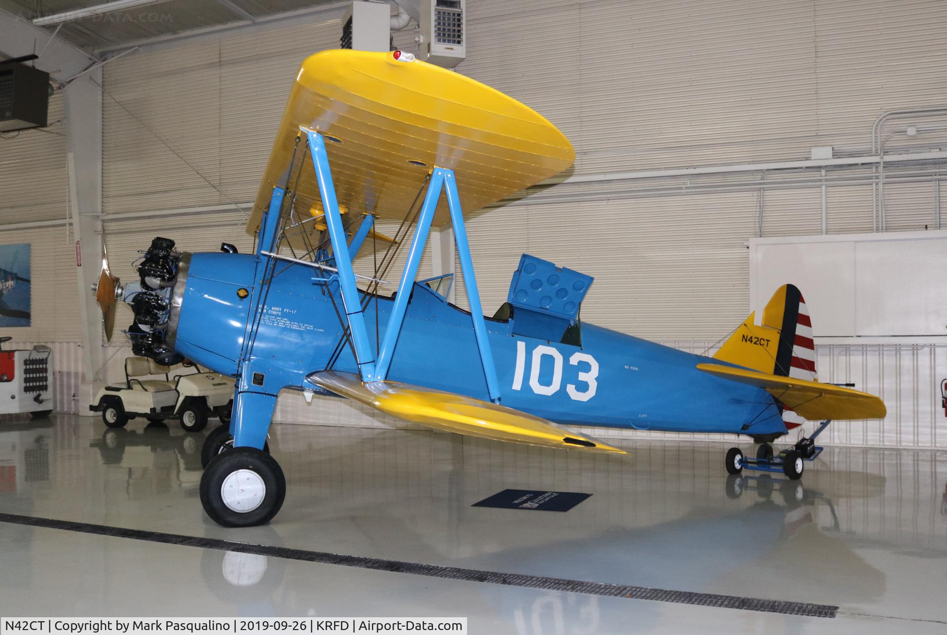 N42CT, 1942 Boeing A75N1(PT17) C/N 75-8614, Stearman