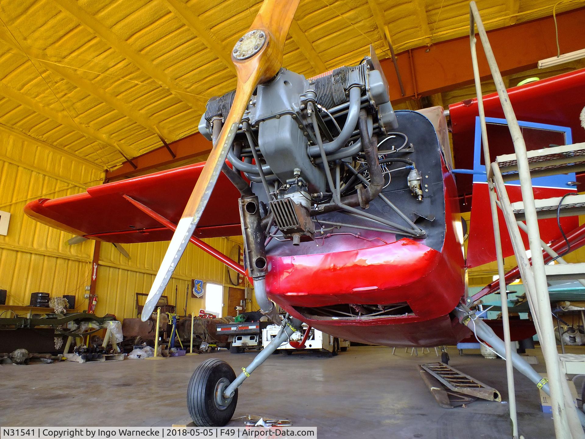 N31541, 1941 Stinson 10A C/N 7790, Stinson 10A Voyager at the Texas Air Museum Caprock Chapter, Slaton TX