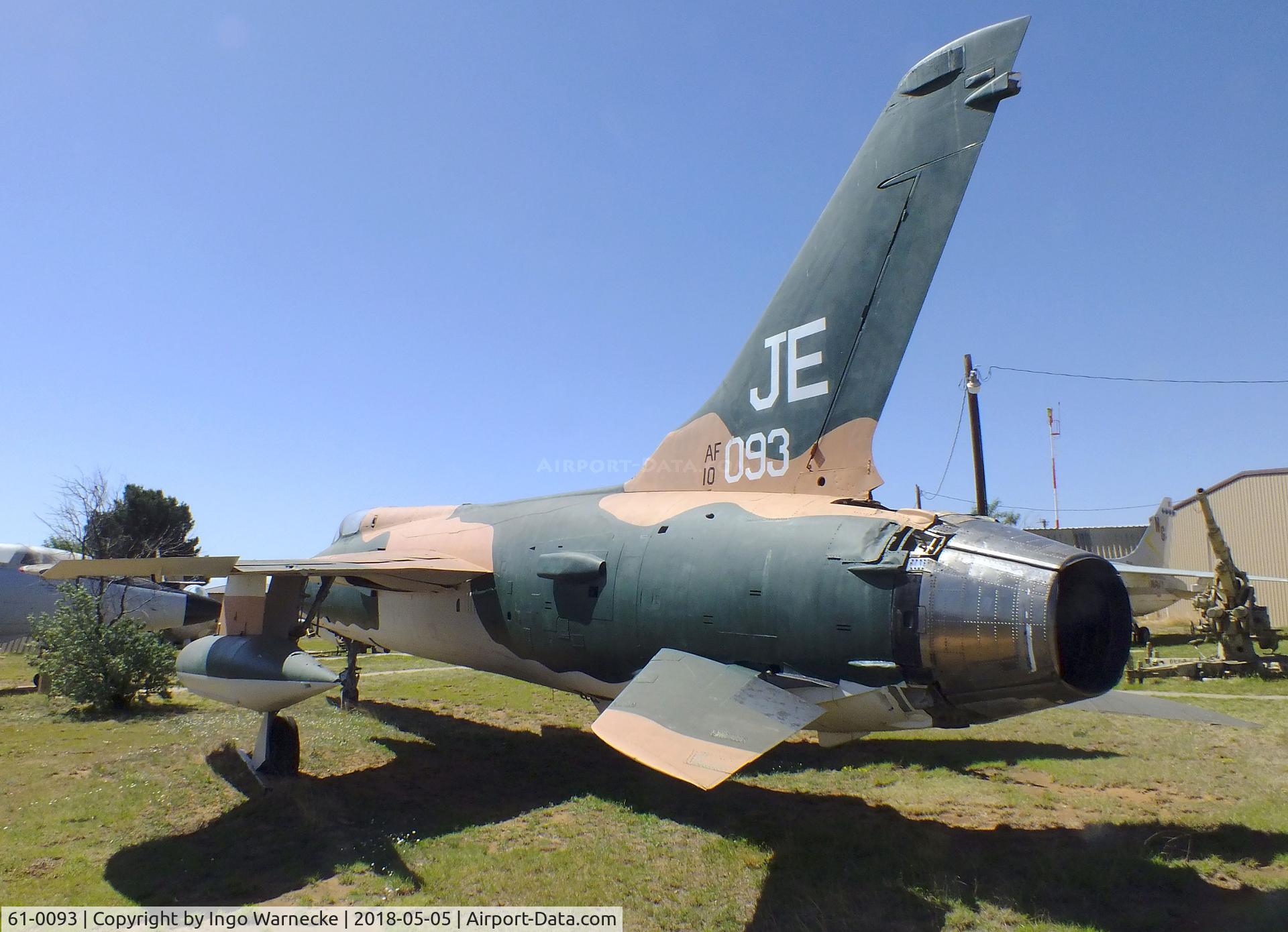 61-0093, 1961 Republic F-105D Thunderchief C/N D288, Republic F-105D Thunderchief at the Texas Air Museum Caprock Chapter, Slaton TX