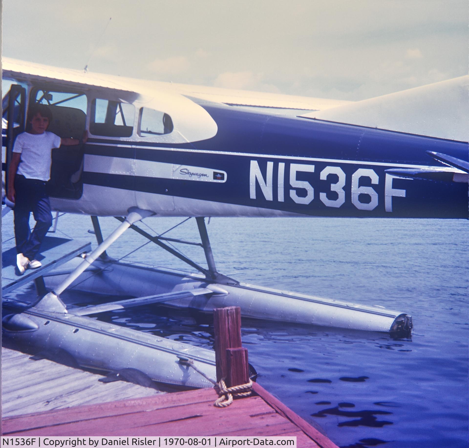 N1536F, 1965 Cessna 185 Skywagon C/N 185-0880, My brother poses by this aircraft, he was 10 years old. Photo taken by my grandmother Louise.