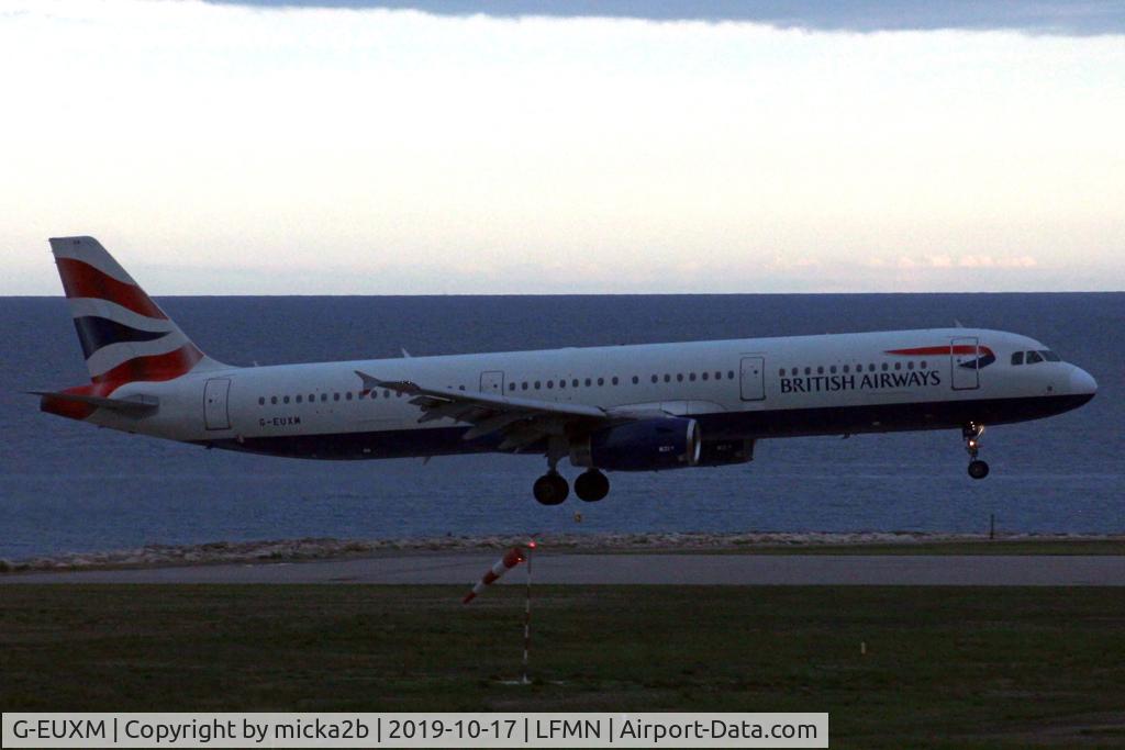 G-EUXM, 2007 Airbus A321-231 C/N 3290, Landing