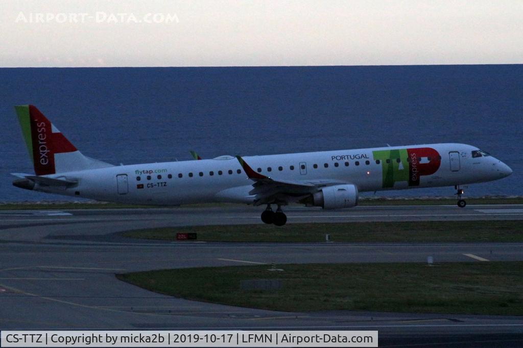 CS-TTZ, 2013 Embraer 195AR (ERJ-190-200IGW) C/N 19000628, Landing