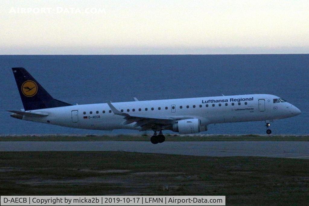 D-AECB, 2009 Embraer 190LR (ERJ-190-100LR) C/N 19000332, Landing