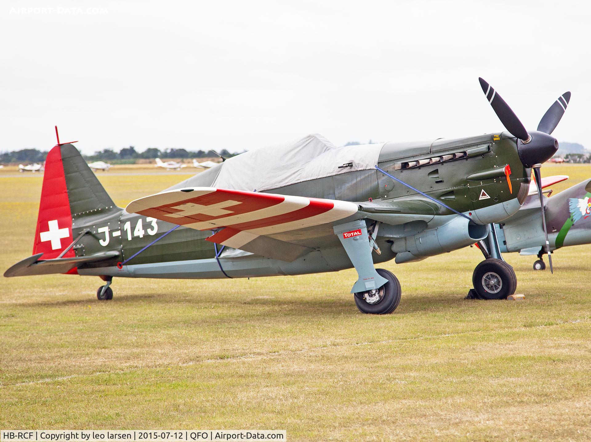 HB-RCF, 1942 Morane-Saulnier D-3801 (MS-412) C/N 194, Duxford 12.7.2015