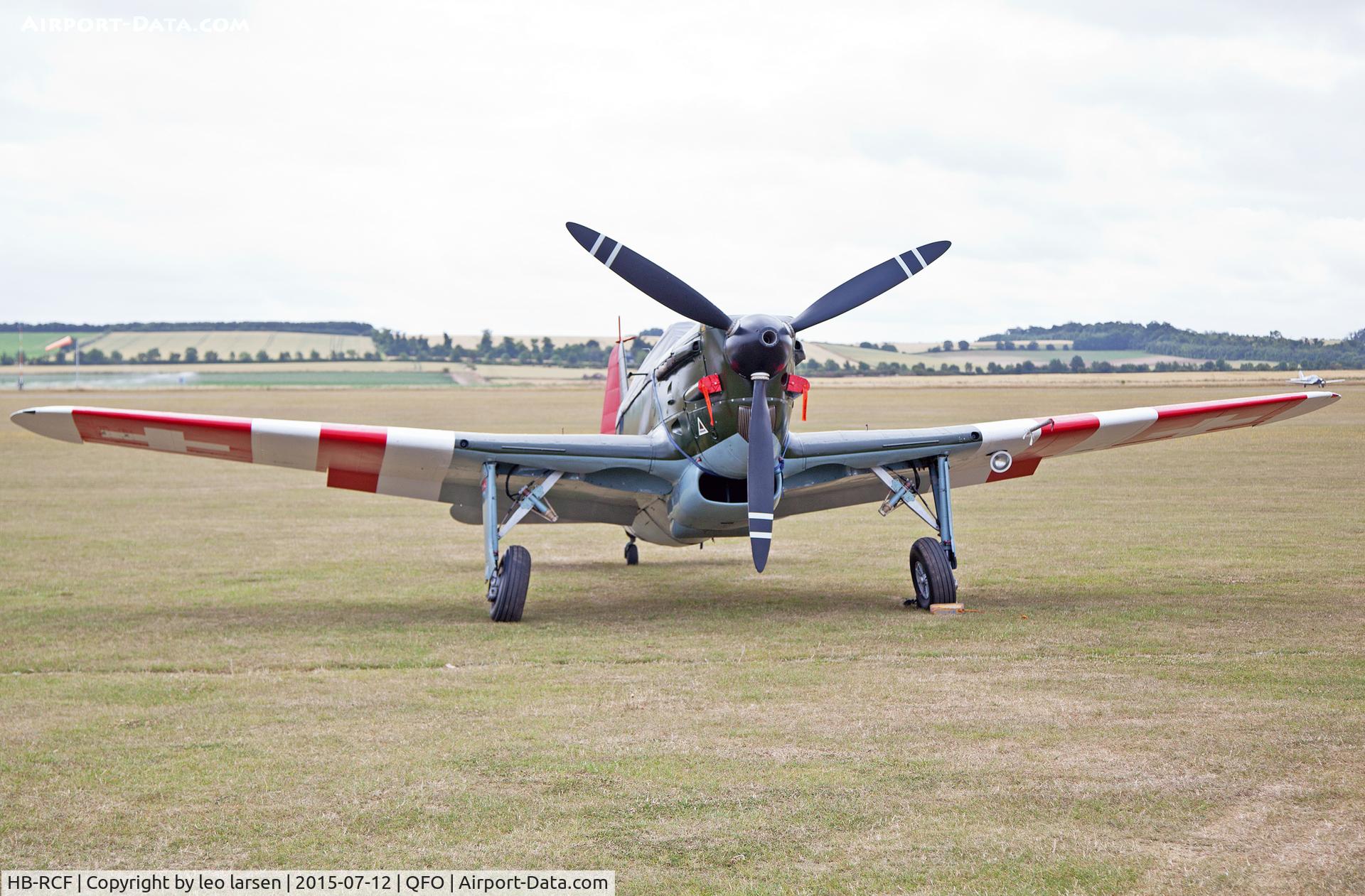 HB-RCF, 1942 Morane-Saulnier D-3801 (MS-412) C/N 194, Duxford 12.7.2015