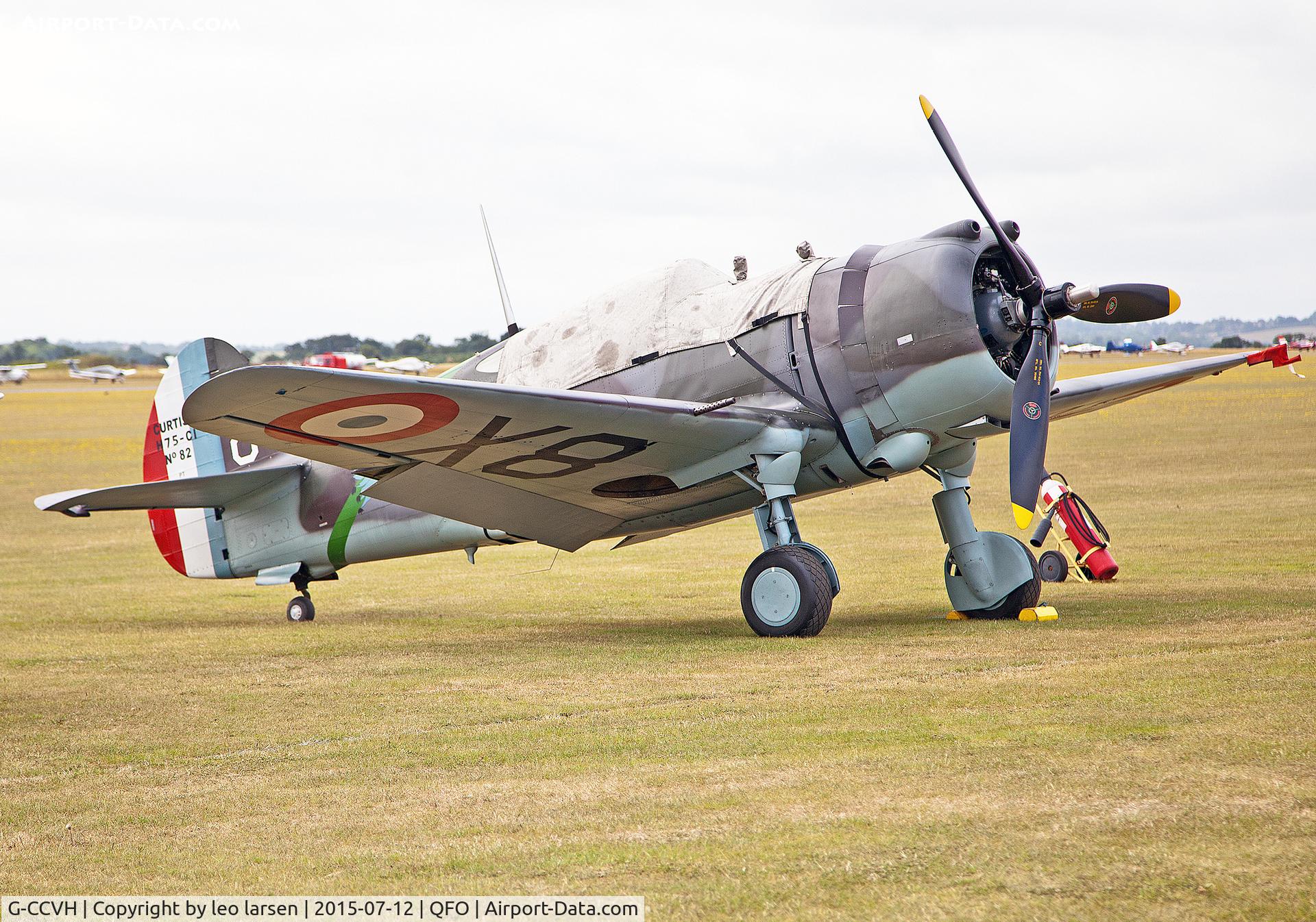 G-CCVH, 1939 Curtiss H-75A-1 C/N 12881, Duxford 12.7.2015