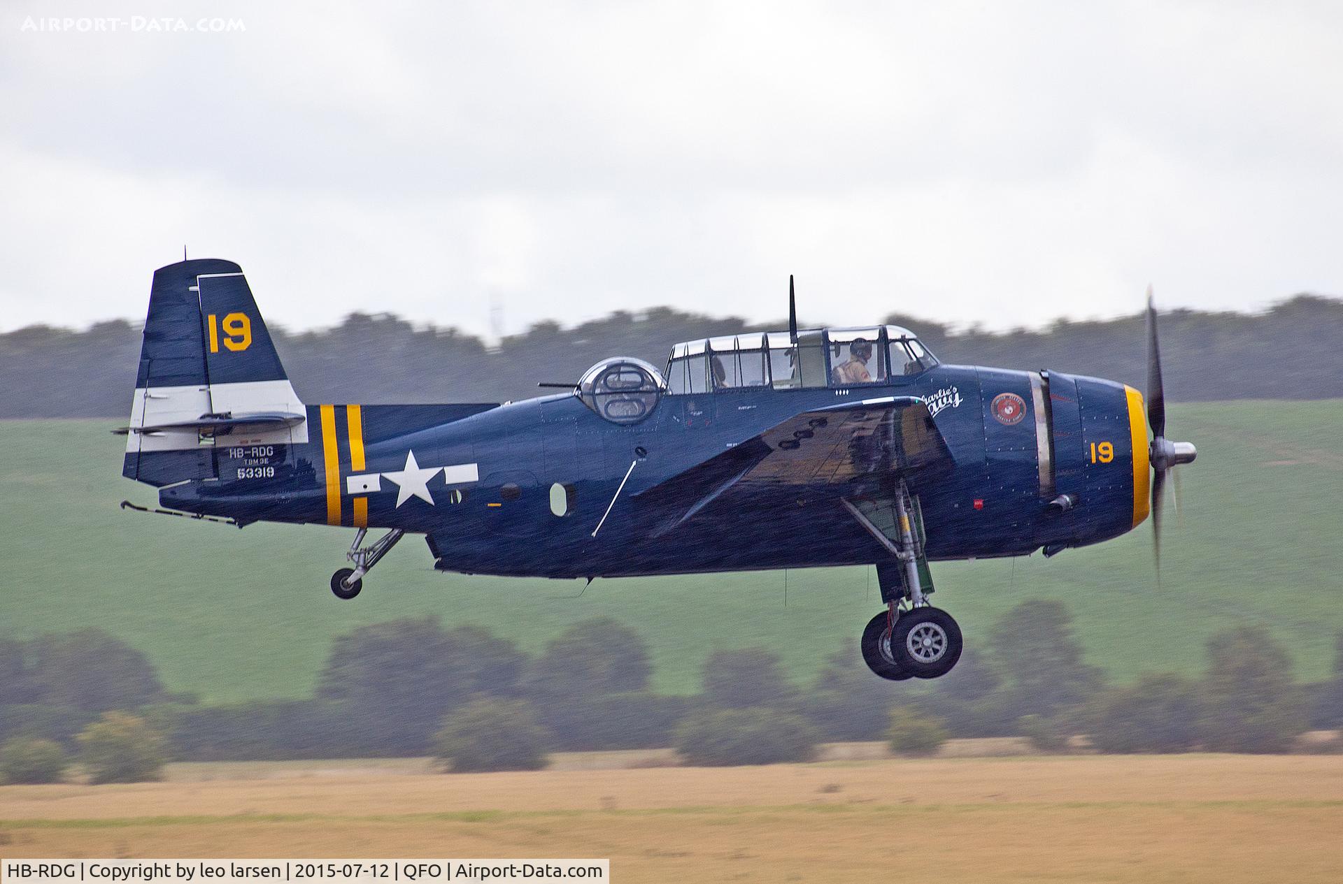 HB-RDG, 1945 Grumman TBM-3R Avenger C/N 3381, Duxford 12.7.2015