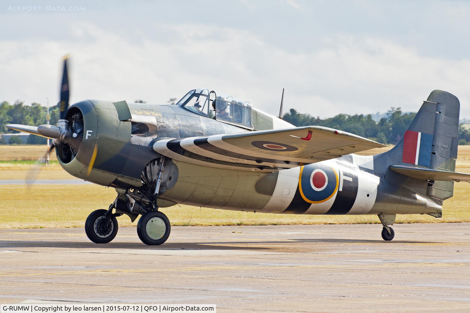 G-RUMW, 1944 General Motors (Grumman) FM-2 Wildcat C/N 5765, Duxford 12.7.2015