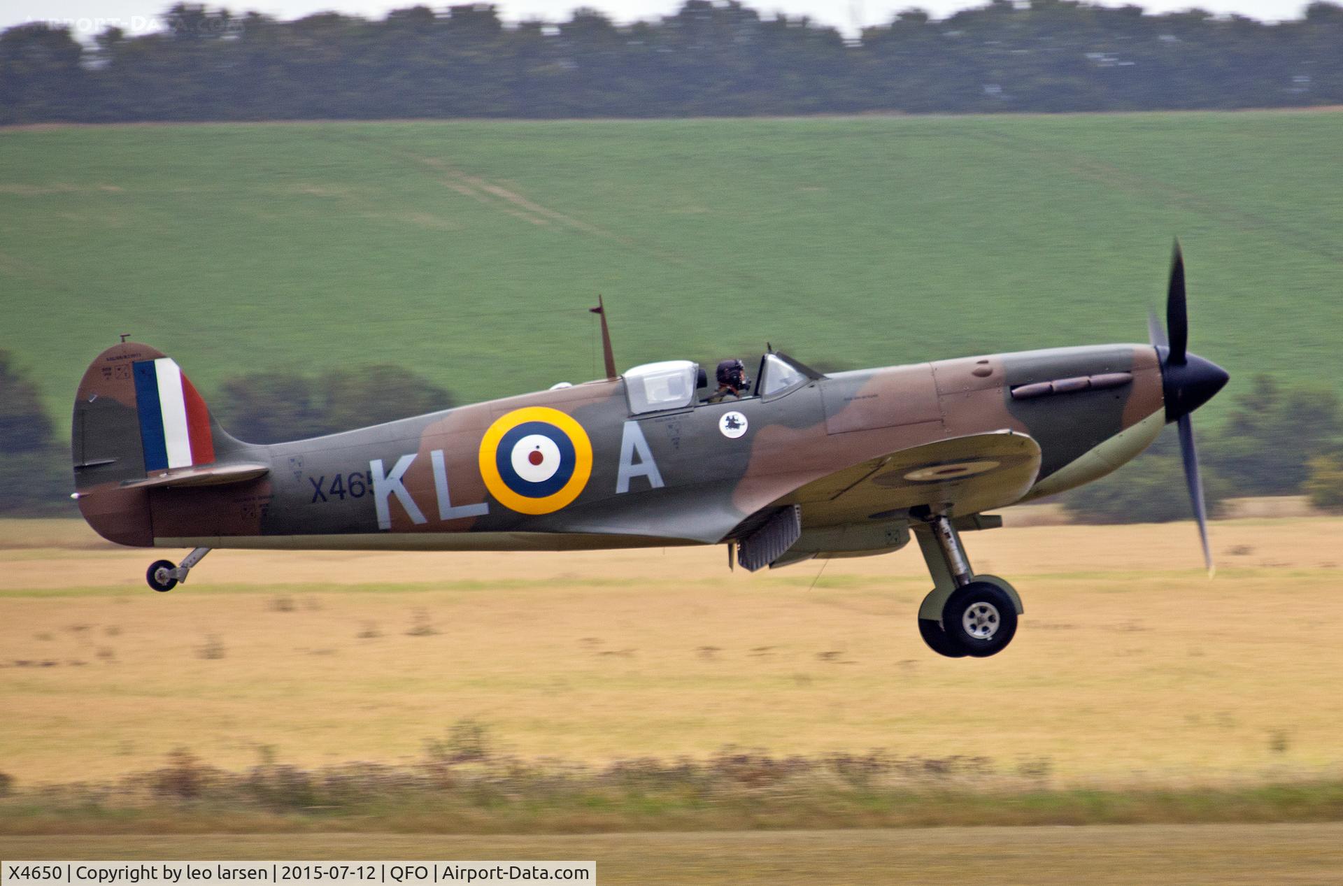 X4650, 1940 Supermarine 300 Spitfire Mk1A C/N 6S-75531, Duxford 12.7.2015