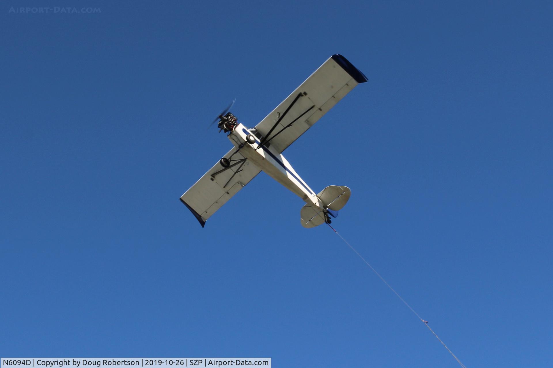 N6094D, 1958 Piper PA-18A-150 Super Cub C/N 18-5461, 1958 Piper PA-18A-150 SUPER CUB, Lycomming O-320 150 Hp, banner tow climb-note tow line