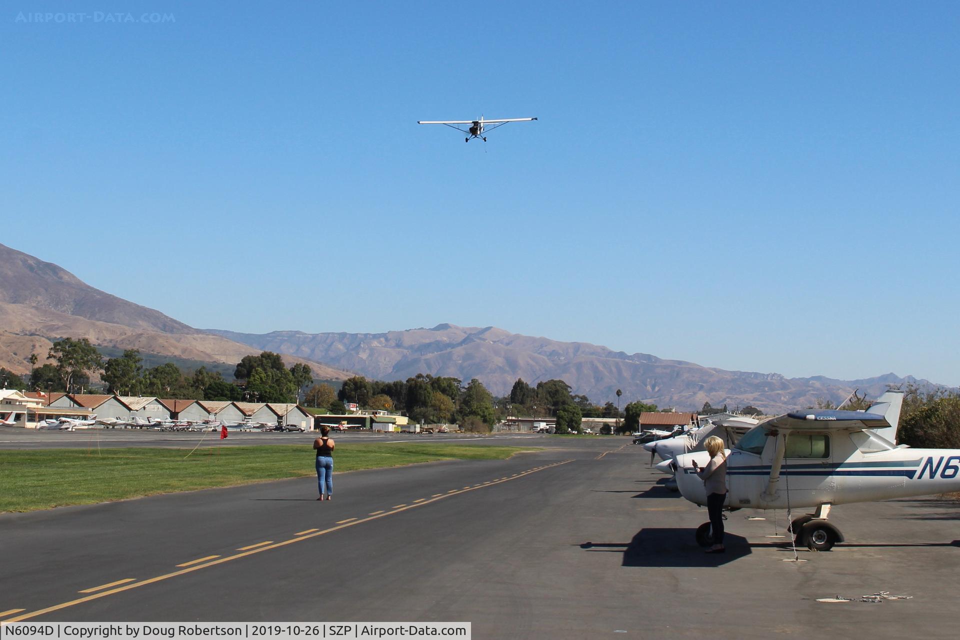 N6094D, 1958 Piper PA-18A-150 Super Cub C/N 18-5461, 1958 Piper PA-18A-150 SUPER CUB, Lycoming O-320 150 Hp, banner tow pickup sequence-one diving pass does the trick, hopefully