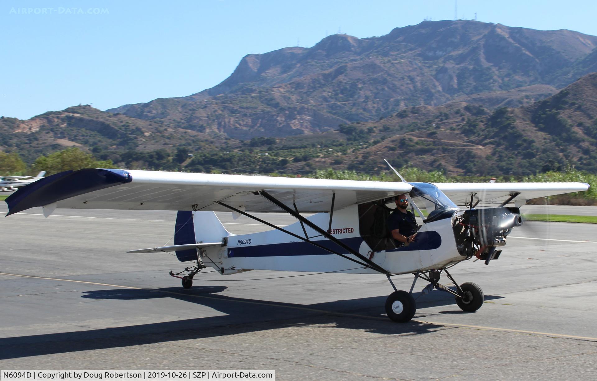 N6094D, 1958 Piper PA-18A-150 Super Cub C/N 18-5461, 1958 Piper PA-18A-150 SUPER CUB, Lycoming O-320 150 Hp, Restricted class, taxi. Will do banner advertising pickup/tow today.