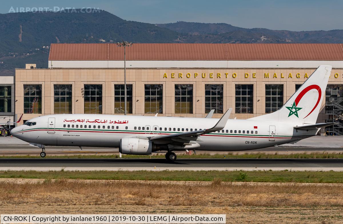 CN-ROK, 2006 Boeing 737-8B6 C/N 33064, Departing runway 31 at Malaga (LEMG/AGP)
