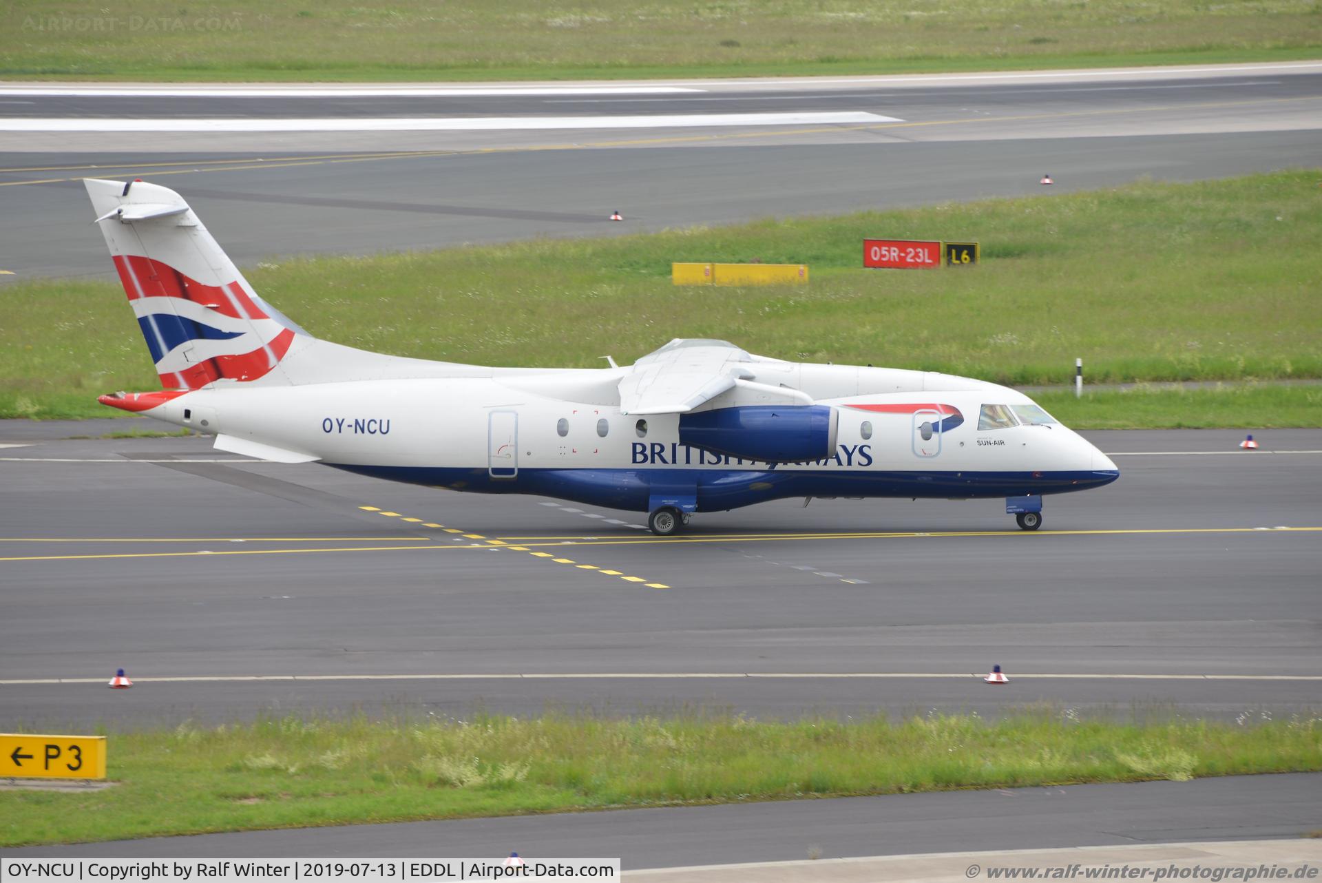 OY-NCU, 1999 Fairchild Dornier 328-300 328JET C/N 3122, Dornier Do-328-300 Jet - EZ SUS Sun Air of Scandinavia opfor British Airways BE colors - 3122 - OY-NCU - 13.07.2019 - DUS
