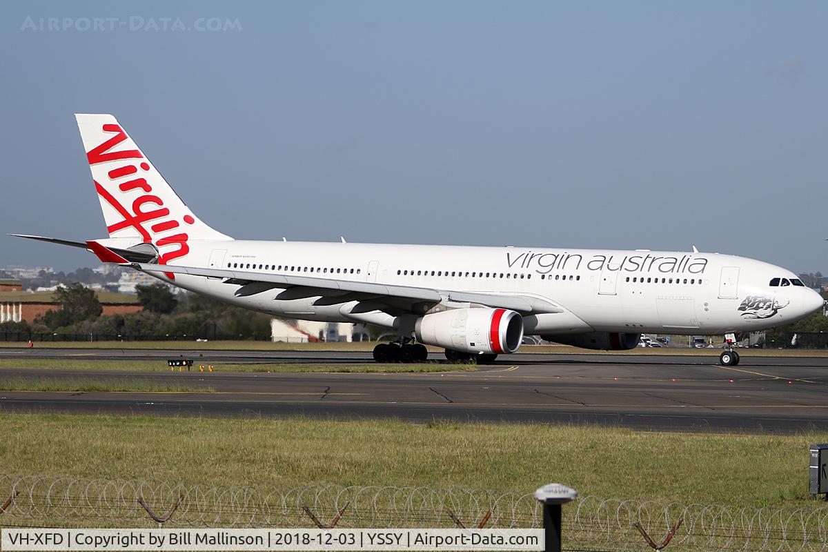VH-XFD, 2012 Airbus A330-243 C/N 1306, in from PER